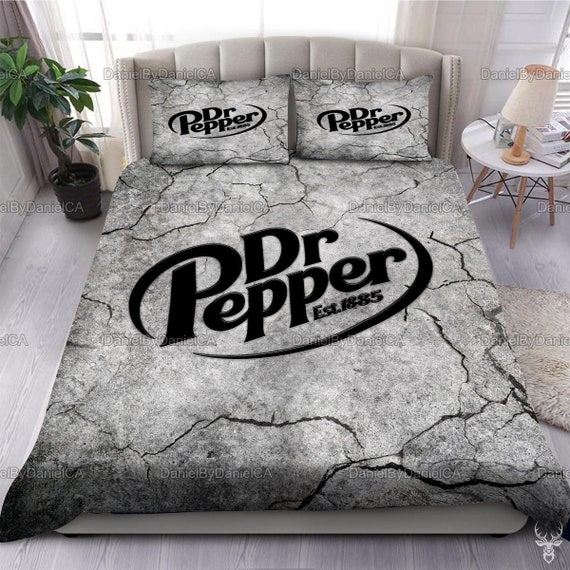 Dr Pepper Bedding Set Dr Pepper Bed Set Bedding Gift for Dr Etsy