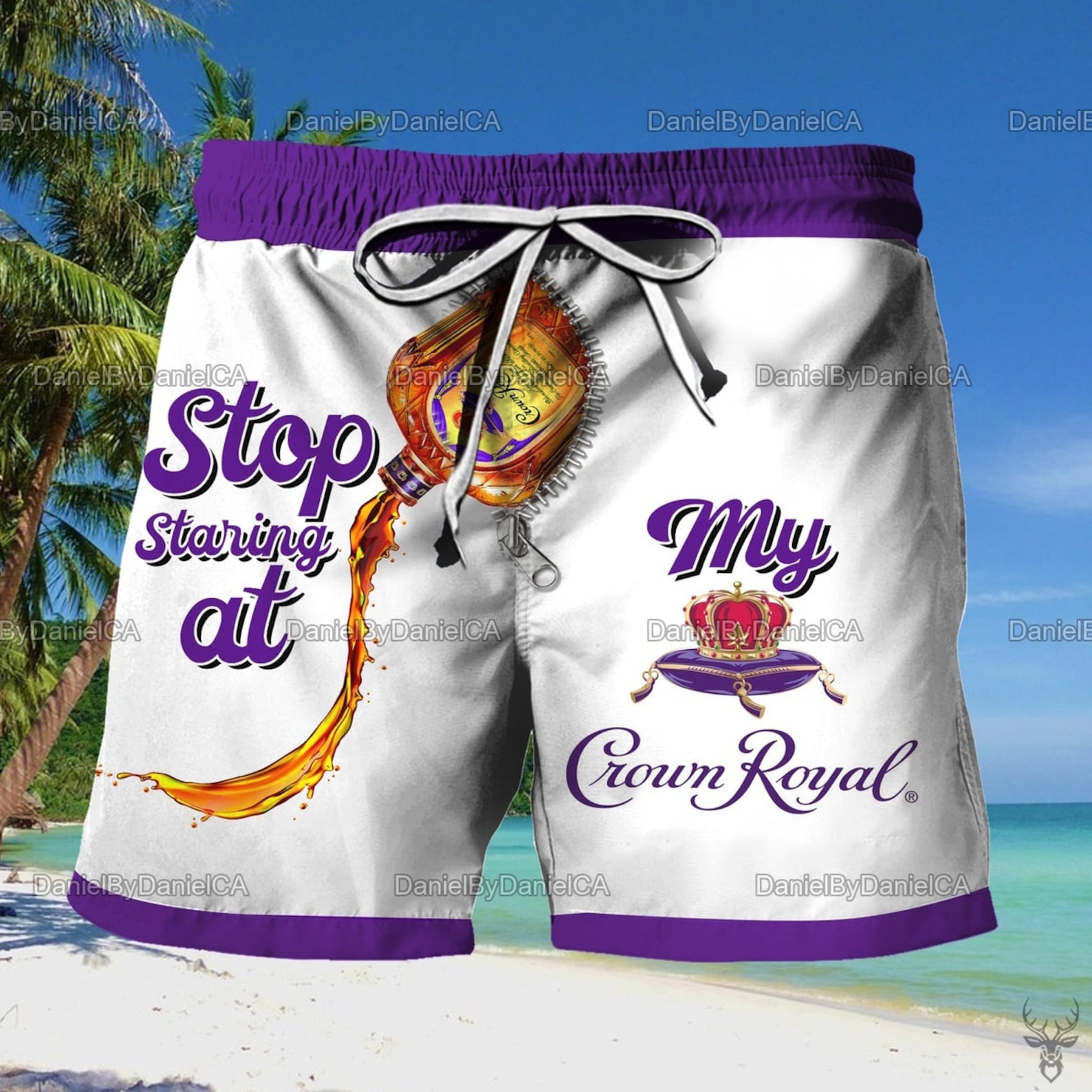 Crown Royal Shorts Crown Royal Gifts Whiskey Shorts Swim - Etsy
