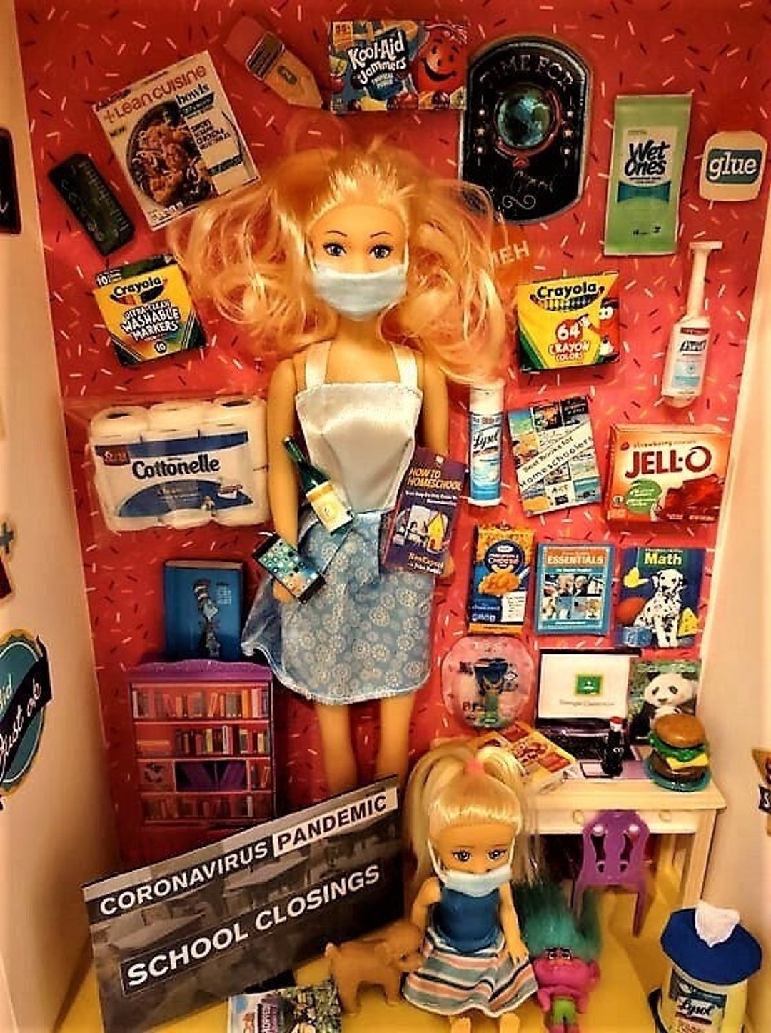HOMESCHOOL HEATHER Quarantine Barbie Style Pandemic Doll Dolls Keepsake Memorabilia Etsy