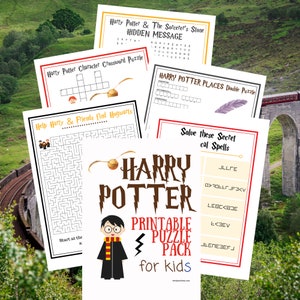 Wizard & Harry P Activity Worksheets for Kids | Kids Activities, Word Search, Crossword Puzzle, Maze, Double Puzzle