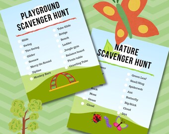 Playground & Nature Scavenger Hunts – Printable PDF Activity
