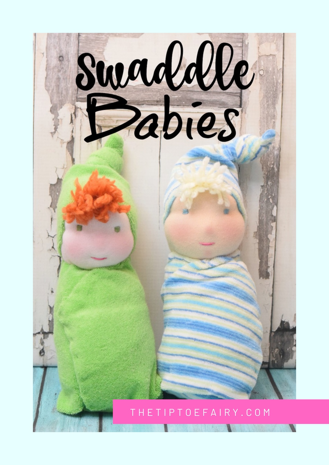Sew a Swaddle Baby Waldorf Style Doll Digital Download Sewing Pattern