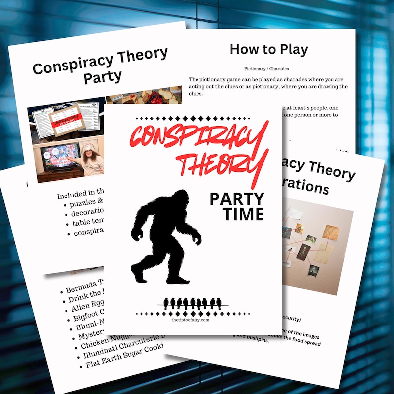 Host Your Own Conspiracy Theory Party - Decor, Games, Puzzles ...