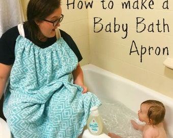 Baby Bath Apron Sewing Pattern - Digital PDF