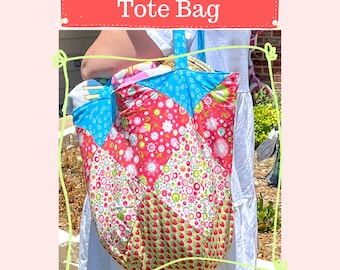 Wendbare Patchwork Tragetasche Schnittmuster - Anfängerfreundlich (PDF Download)