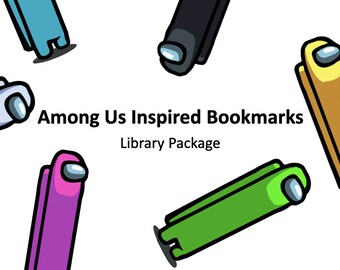 among us bookmark etsy