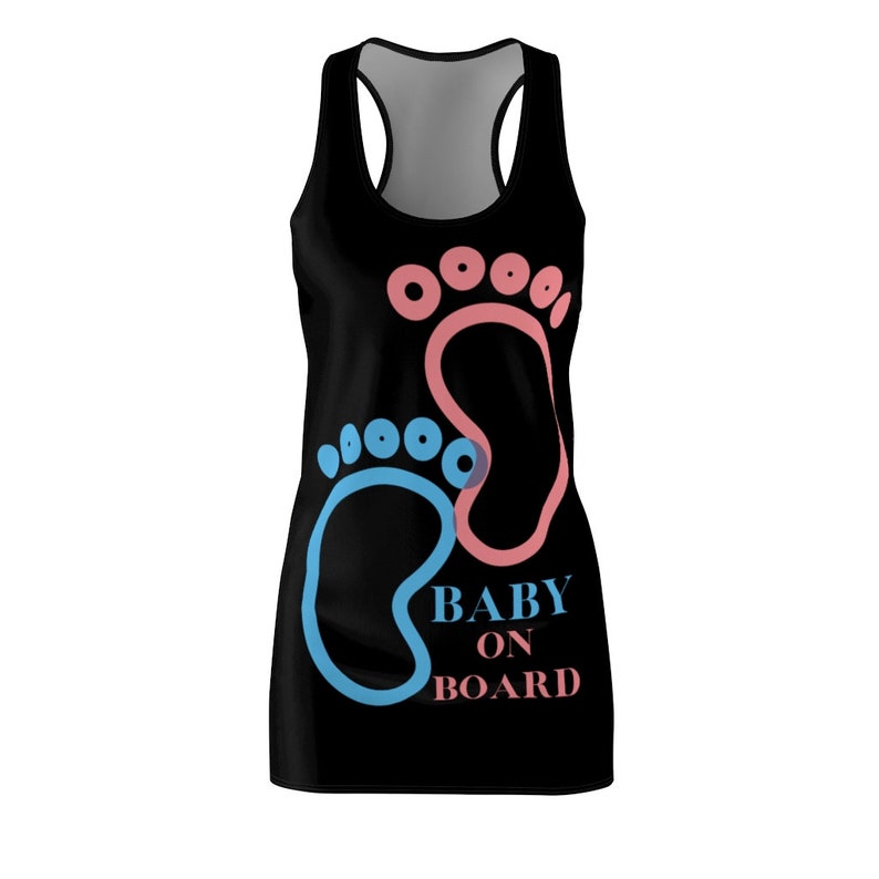 Baby on board Women/'s Cut /& Sew Racerback Dress Beach Dress