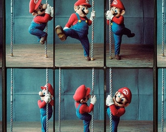Super Mario Pole Dance Art Print: Retro 70s Style (Digital Download)