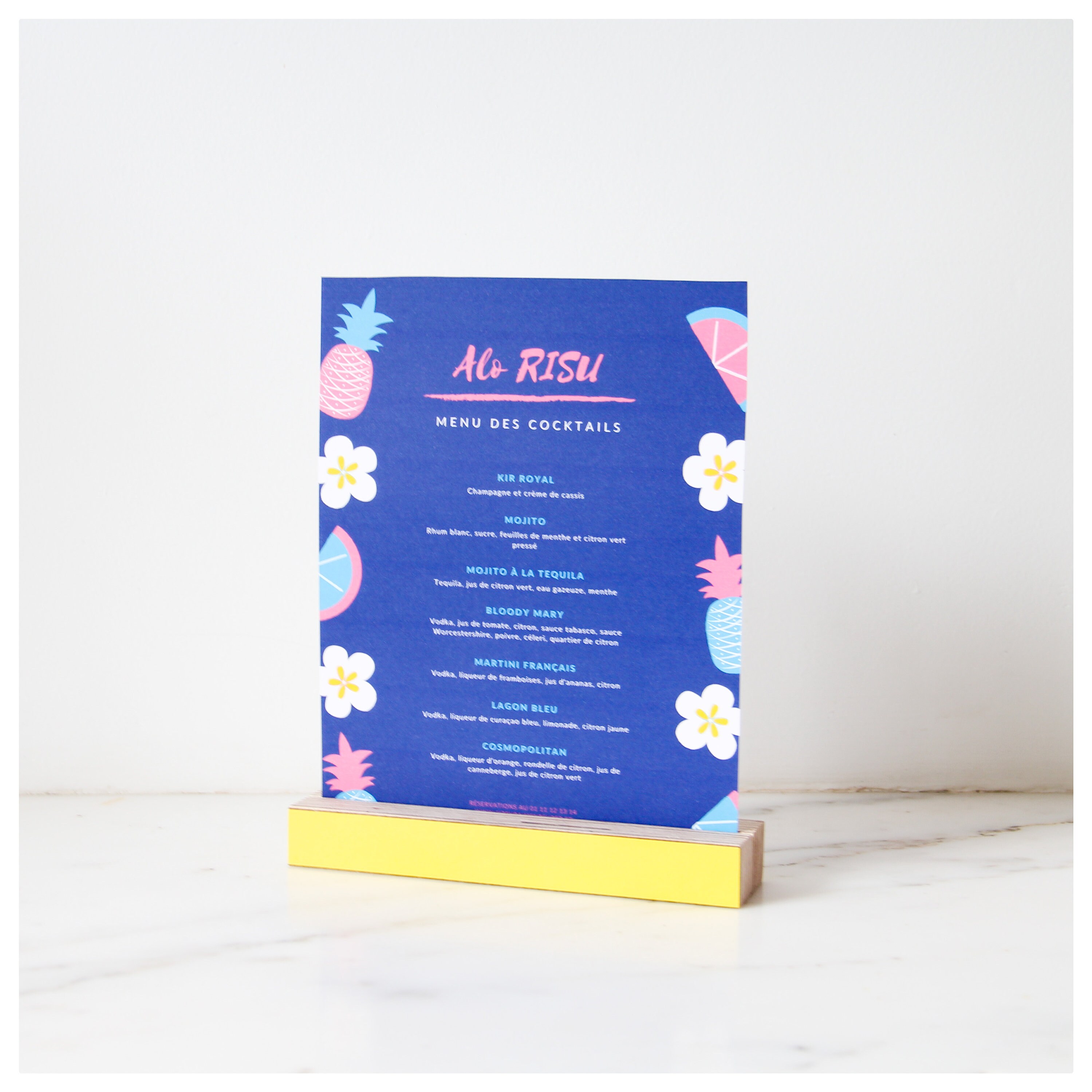 Support Affiche Magnétique en Bois Pour Communication Visuel, Photo, Menu Restaurant, The Door Poste