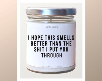 Apology Gift by Etta Arlene Candles Sorry Scented Candle Apology Scented Candle