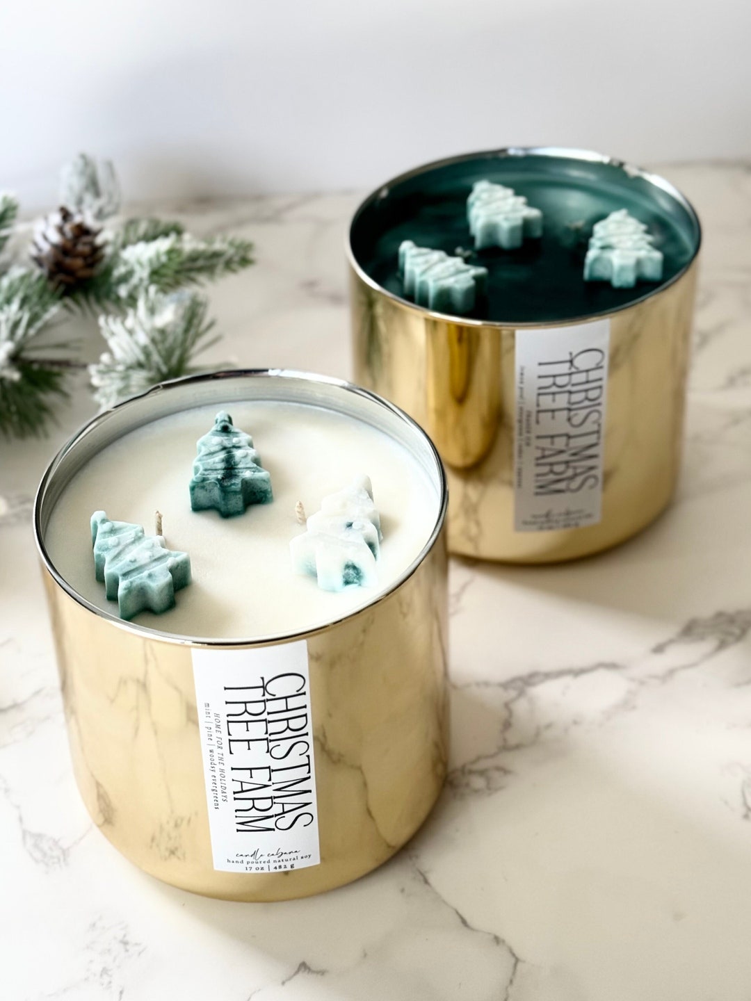 Christmas Tree Farm Candle Christmas Candles Christmas Gifts Etsy