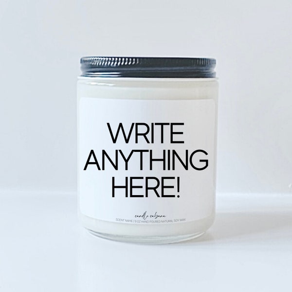Custom Candle Labels Stickers Bulk Etsy
