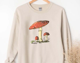 Mushroom Sweatshirt | Etsy