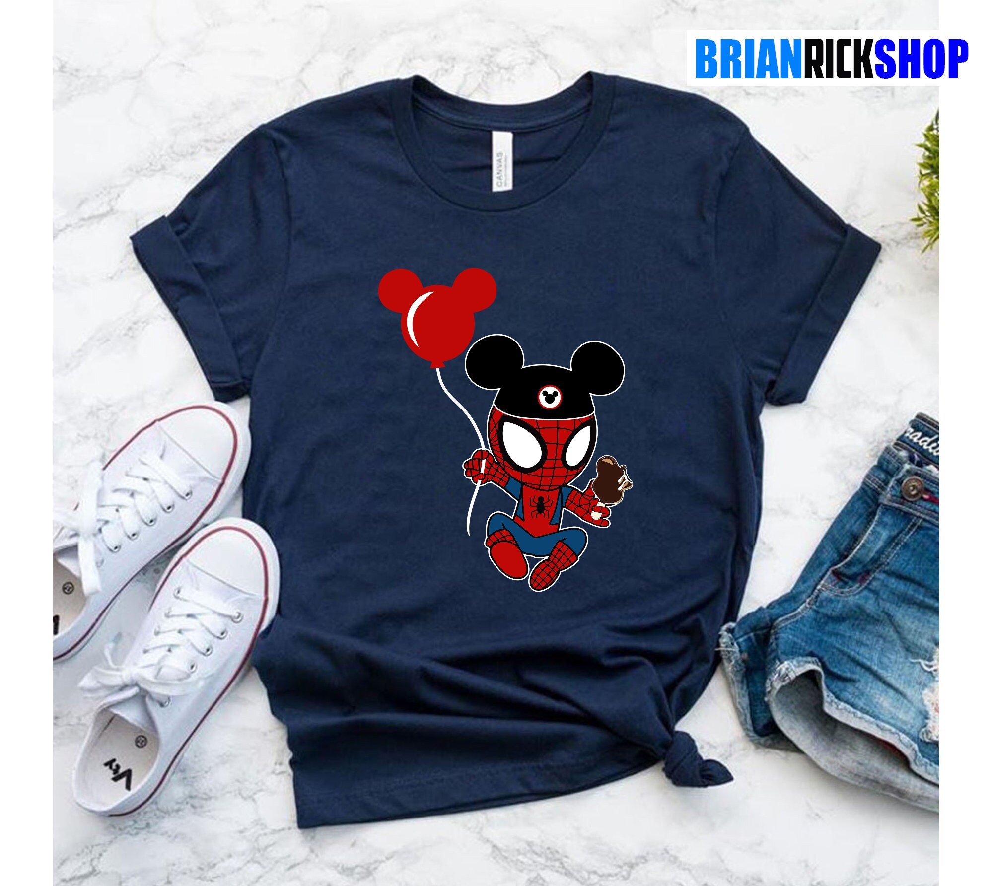 Discover Spider-Man Mickey Ohren T-Shirt