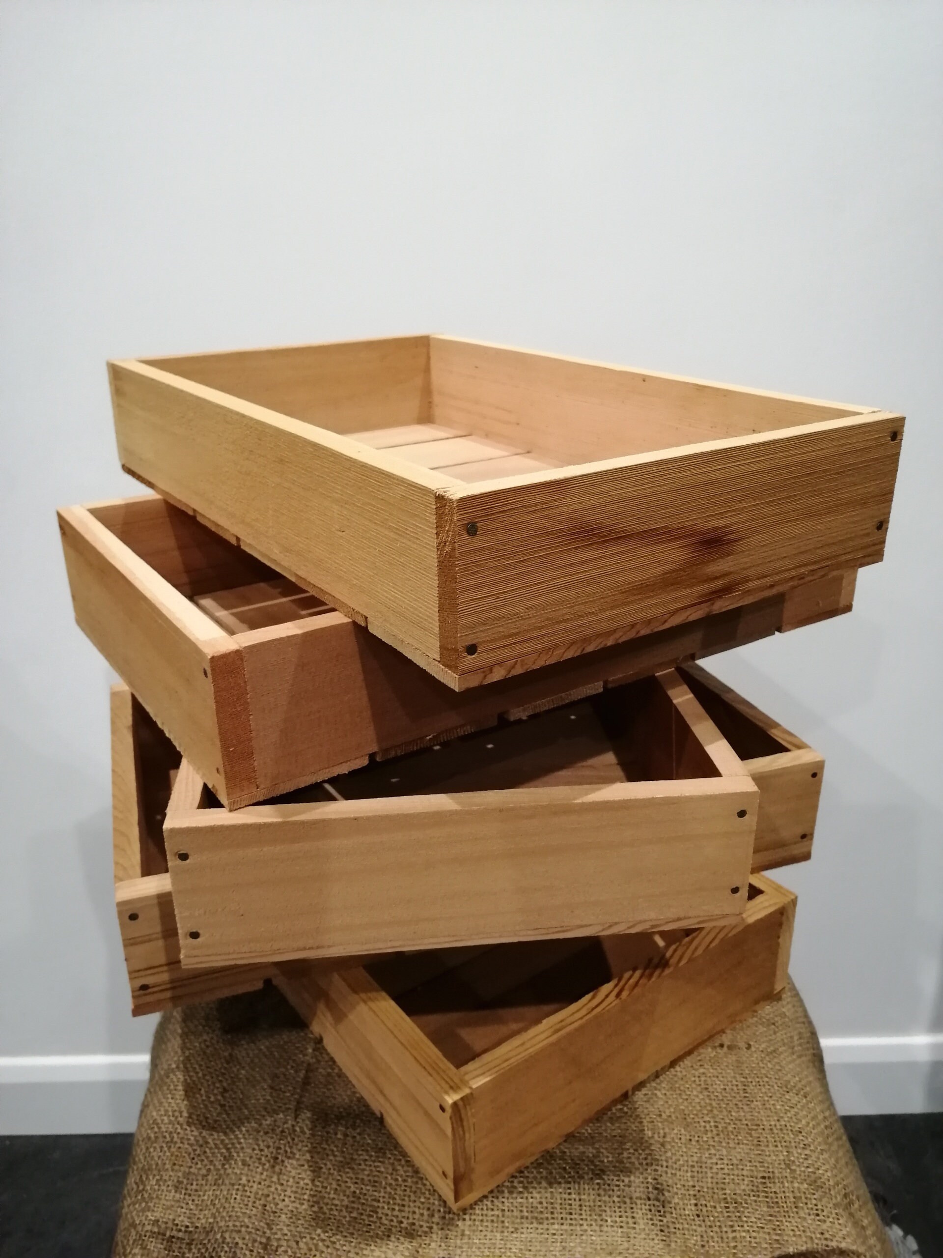 Traditional wooden seed trays made from cedar woodfull & half Etsy