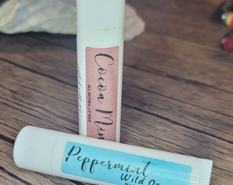 Organic lip balm with CPTG essential oils.