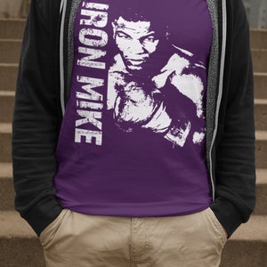 Mke TysonT-Shirt Boxing Legend IronMike TheBaddestManOnThePlanet BoxingLegend Champion KnockoutKing Purple