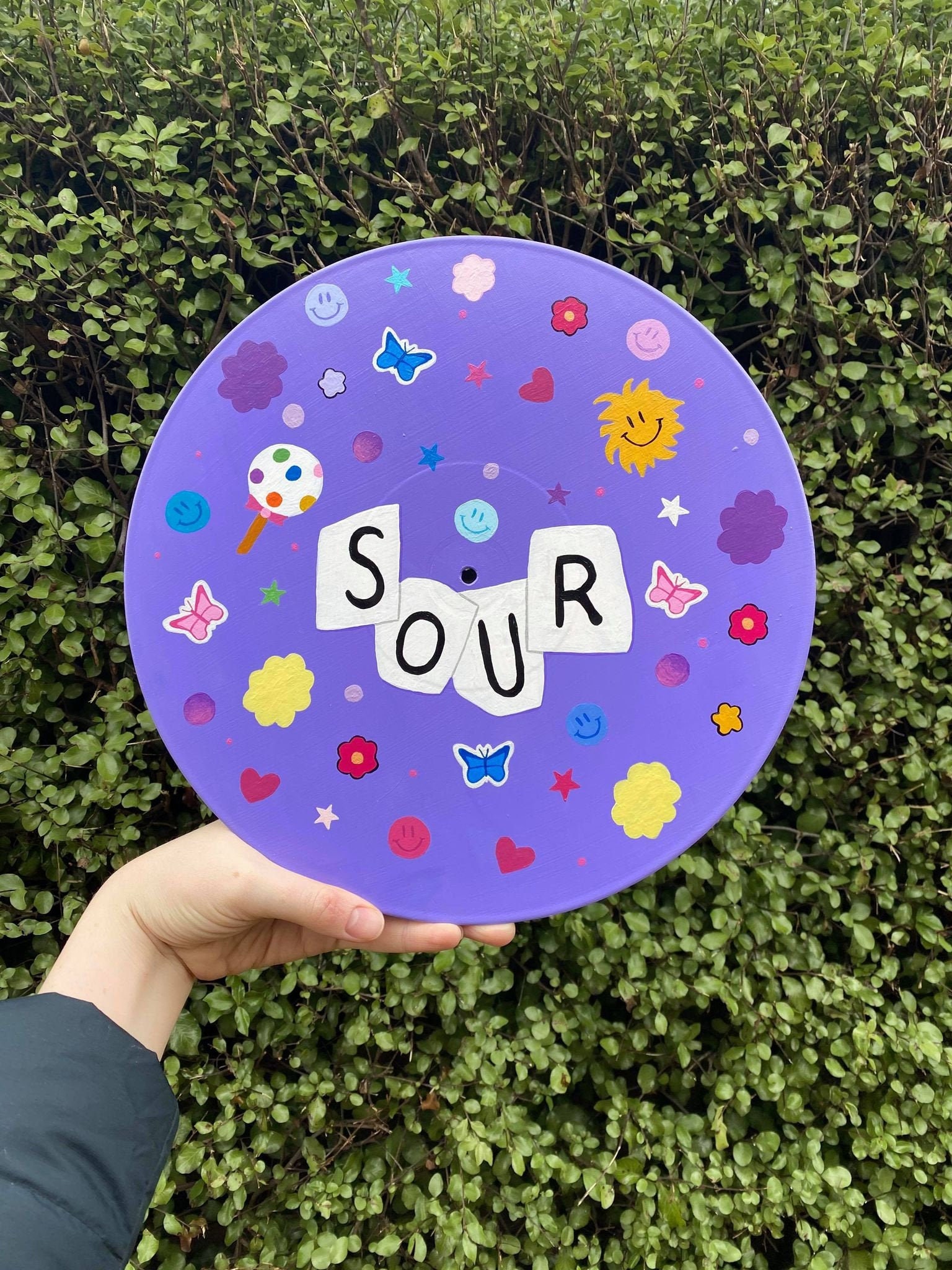 SOUR Painted Vinyl Olivia Rodrigo Etsy