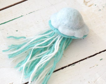 Felt Jellyfish Toy, Underwater Animals, Pet Stuffed Animal, Adorable Stuffed Animal, Ocean Kid Toy