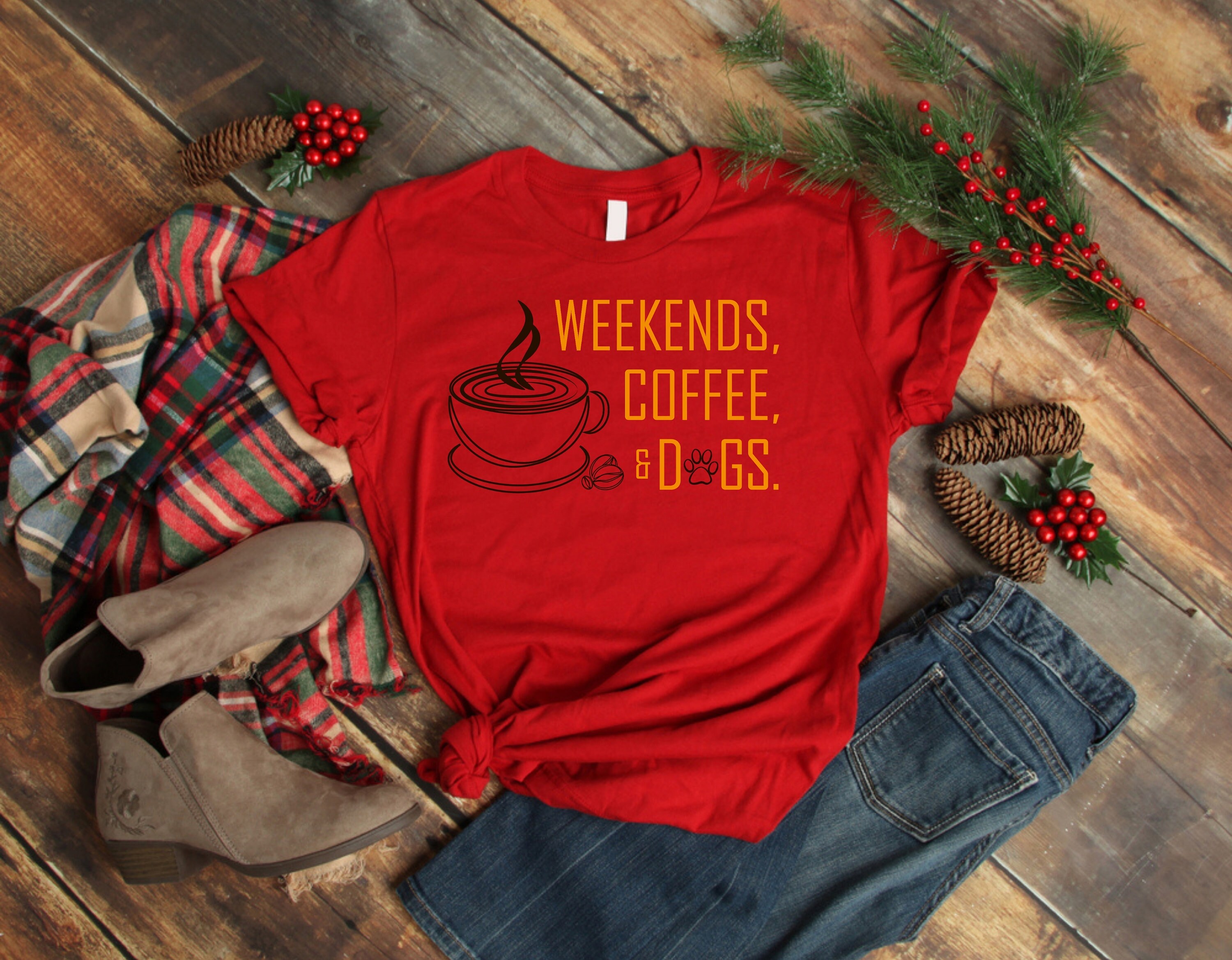 Weekends Coffee & Dogs Dog Lovers Coffee Lovers Coffee Etsy UK