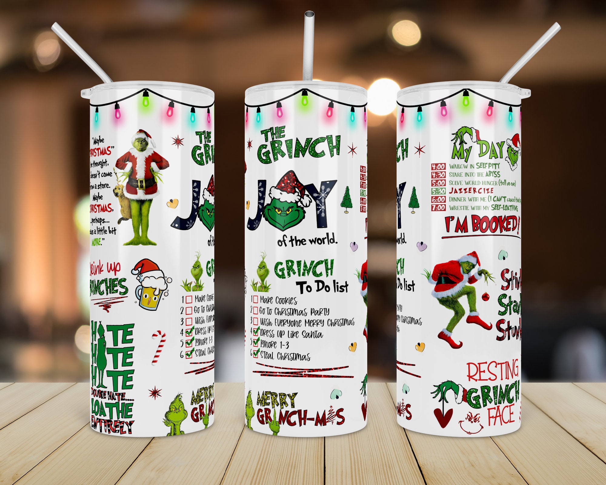 Grinch Starbucks 20oz Stainless Steel Tumbler – Boss Design Co.