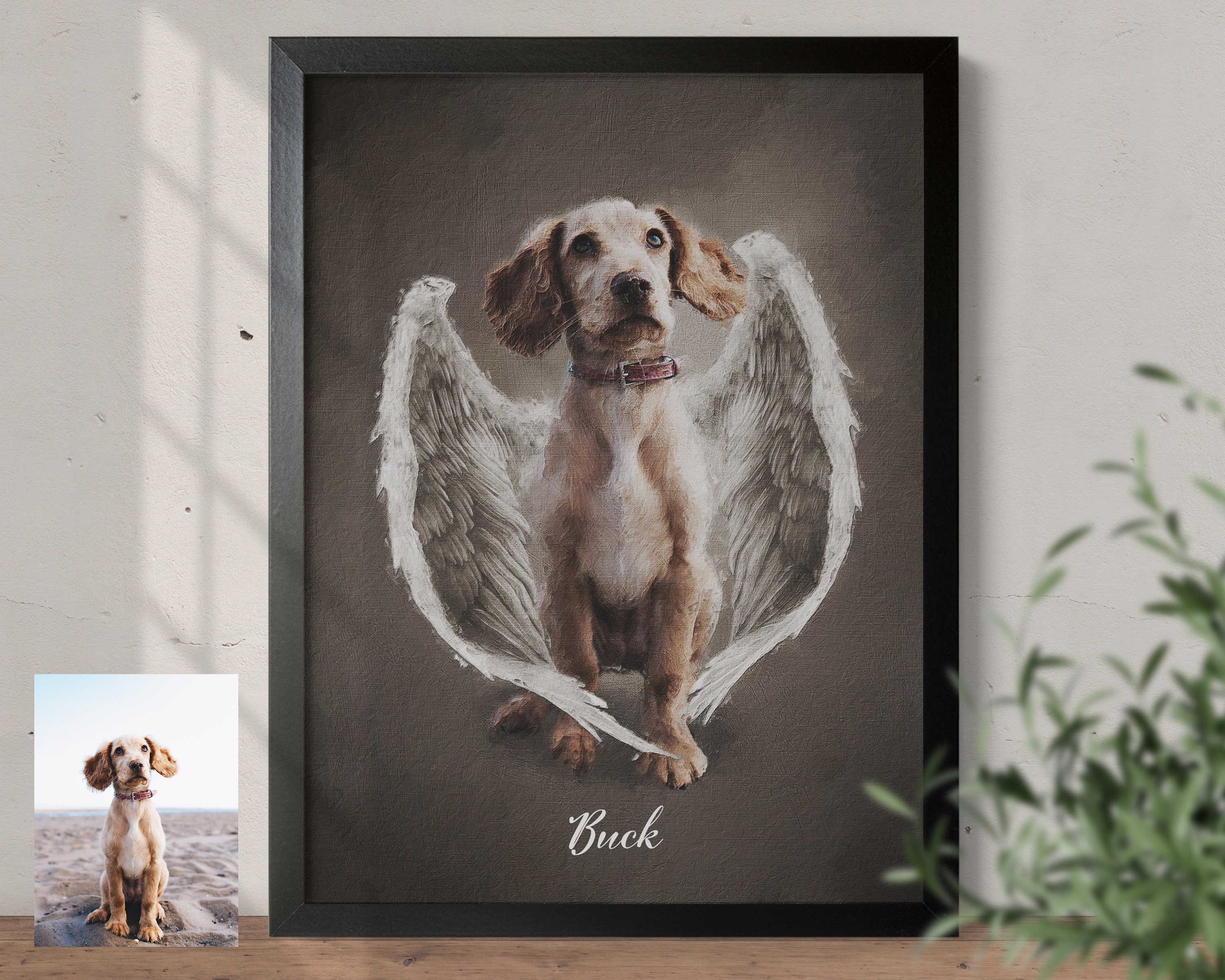 Angel Girl and Dog 5D Diamond Painting -  – Five  Diamond Painting
