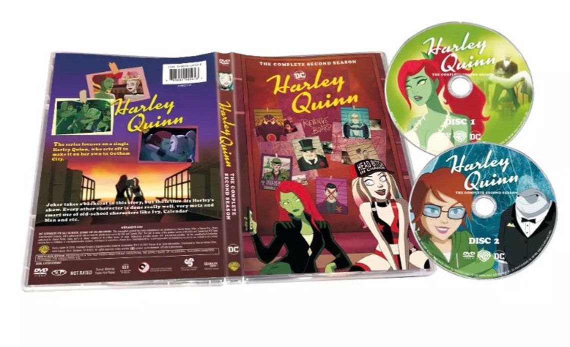 Harley Quinn the complete first and second DVD animated series Etsy