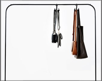 Perchas de almacenamiento para bolsos, gancho de metal de lujo para bolsos, organiza y mantiene los bolsos en forma, la colección de Londres tiene capacidad para 4 bolsos, caja de regalo, armario