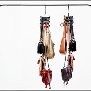 ANSTROUT Hanging Purse Handbag Organizer for Closet, Purse organizer with 4  Mesh Shelves Handbag Clo…See more ANSTROUT Hanging Purse Handbag Organizer