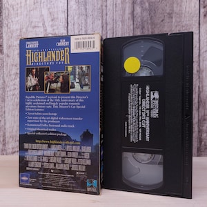 Highlander (1986) | Used VHS Tape | Classic Movie Collectible - Etsy