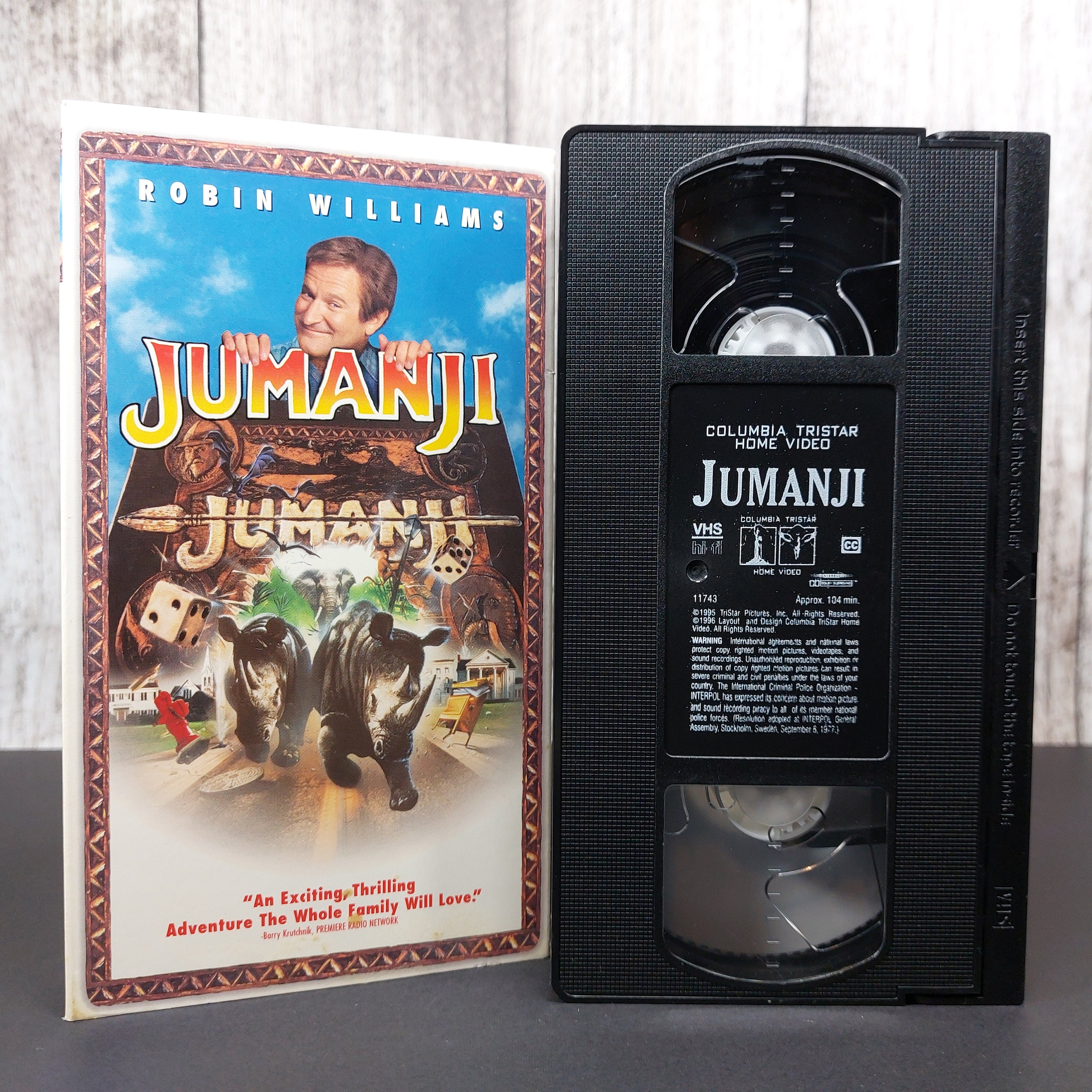 Jumanji 1995 Vintage Used VHS Tape - Etsy Jumanji 1995 Vintage Used VHS Tape - Etsy