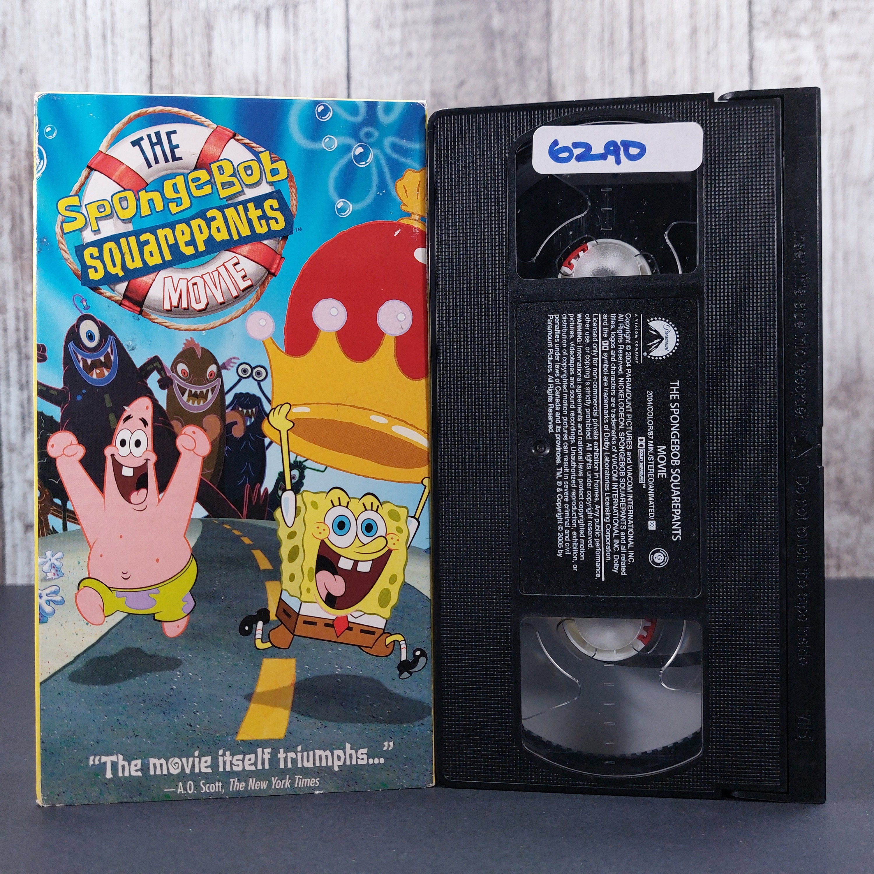 the spongebob squarepants movie vhs