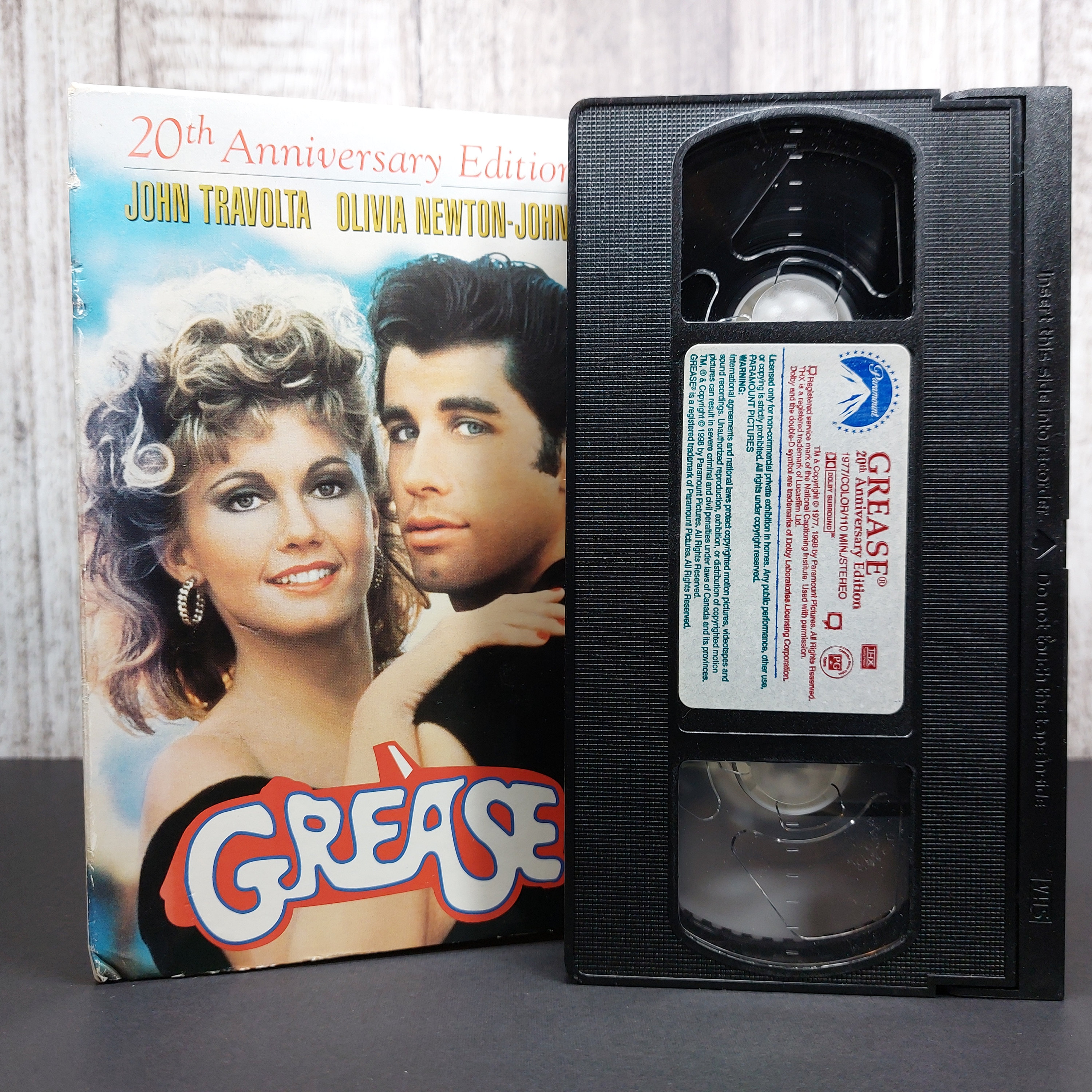 Grease 1978 20th Anniversary Edition With DVD Used VHS Etsy