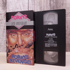 Porky&#39;s Revenge (1985) | Fita VHS usada | Filme clássico colecionável