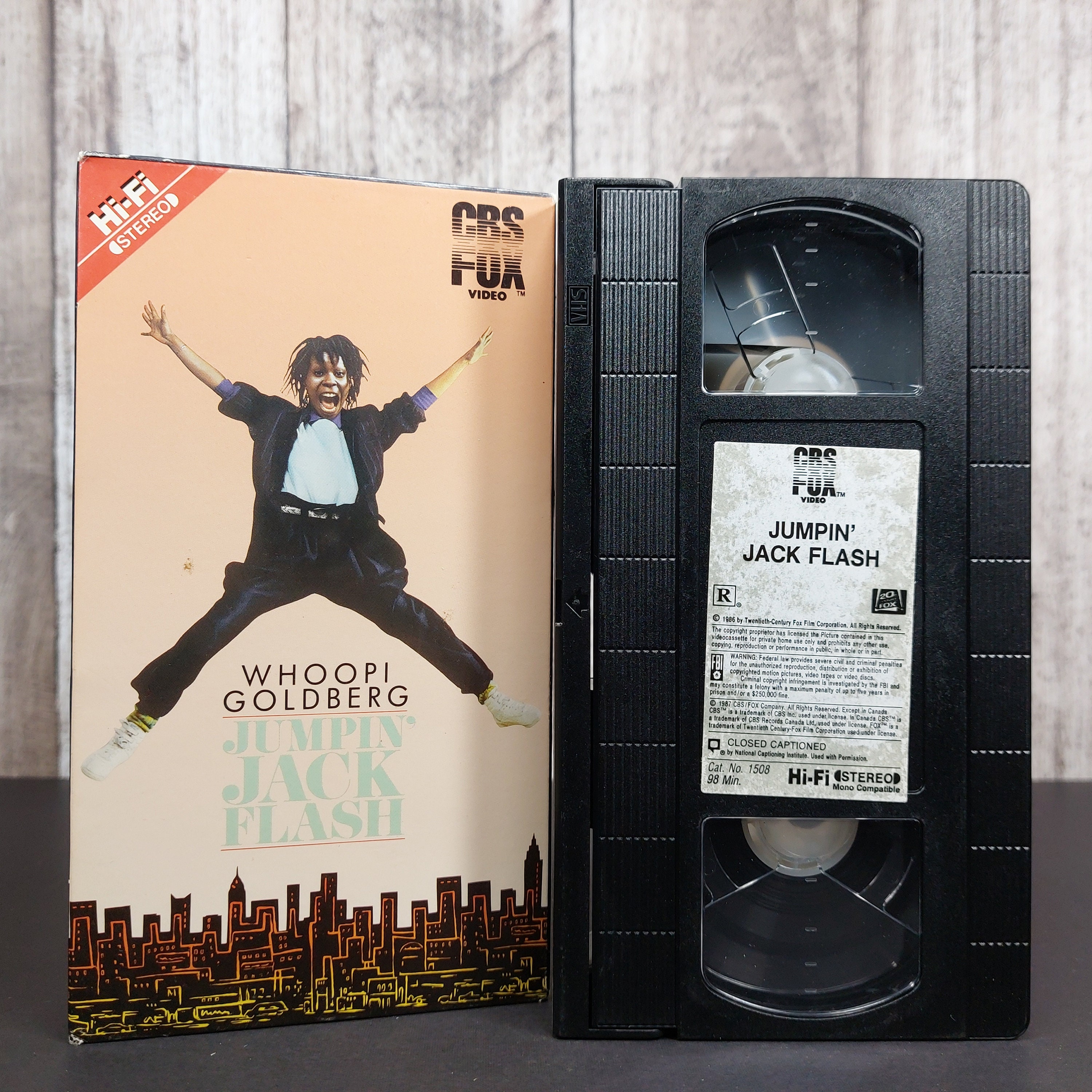 Jumpin' Jack Flash 1986 Used VHS Tape Comedy Etsy