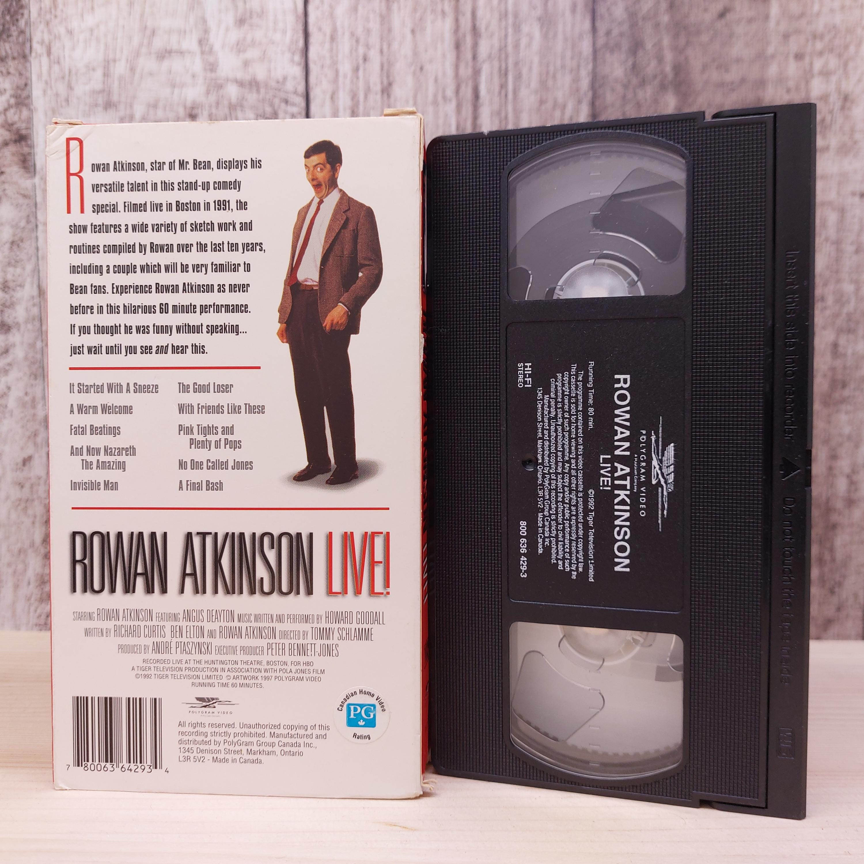 Rowan Atkinson Live (1992) Used VHS Tape Classic Movie