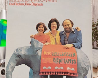 Sharon, Lois & Bram – One Elephant, Deux Éléphants (1978) [LFN 78-01] | Used Vintage Vinyl Record Album LP, Ultrasonically Cleaned