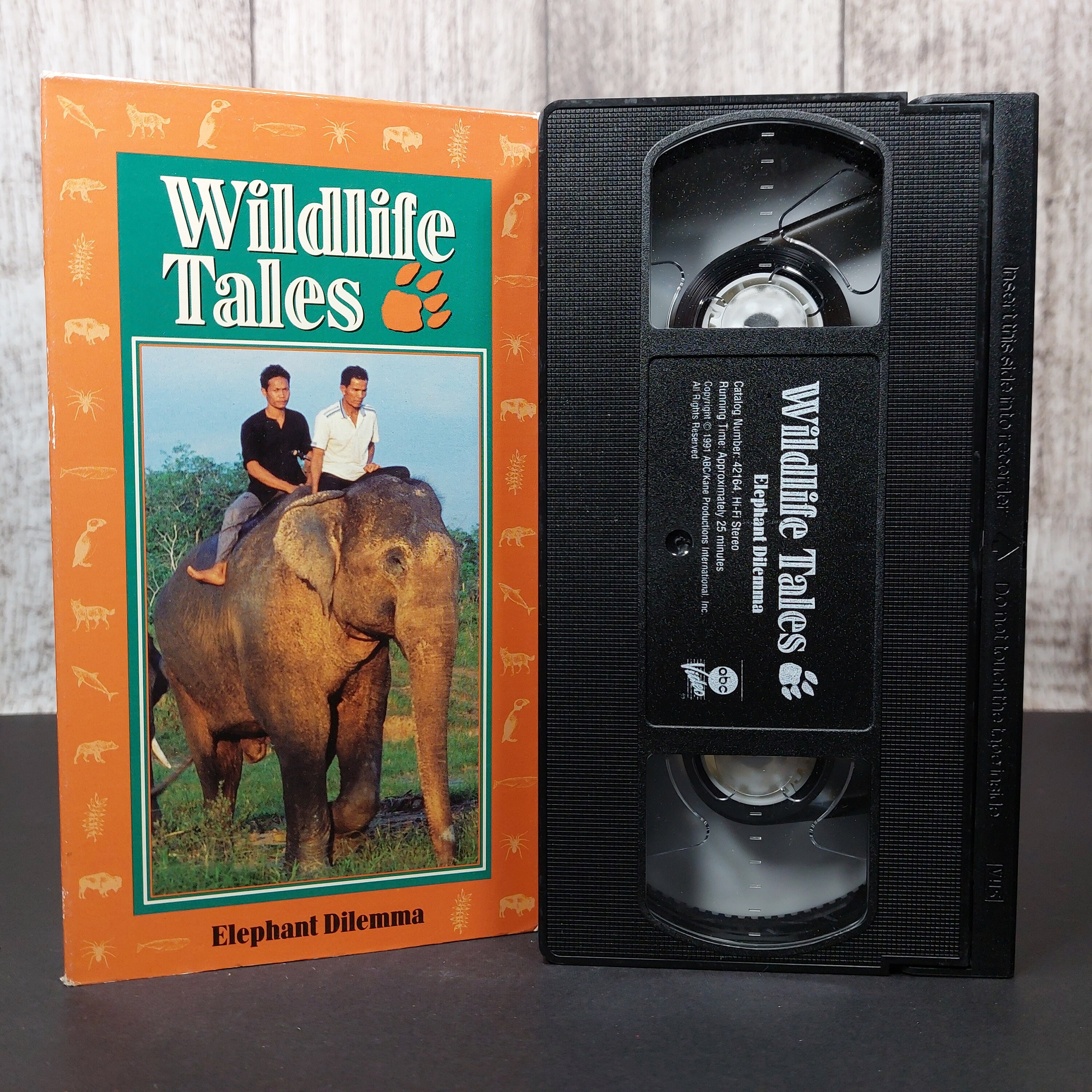 Wildlife Tales Elephant Dilemma 1991 Used VHS Tape Etsy