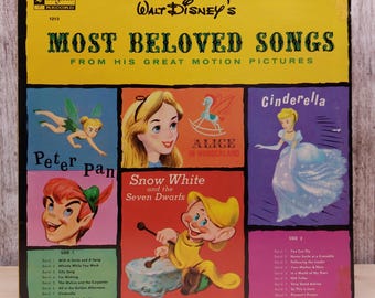 Walt Disney's Happiest Songs レコード VINTAGE Walt Disney's Happiest Songs Collector's LP Record