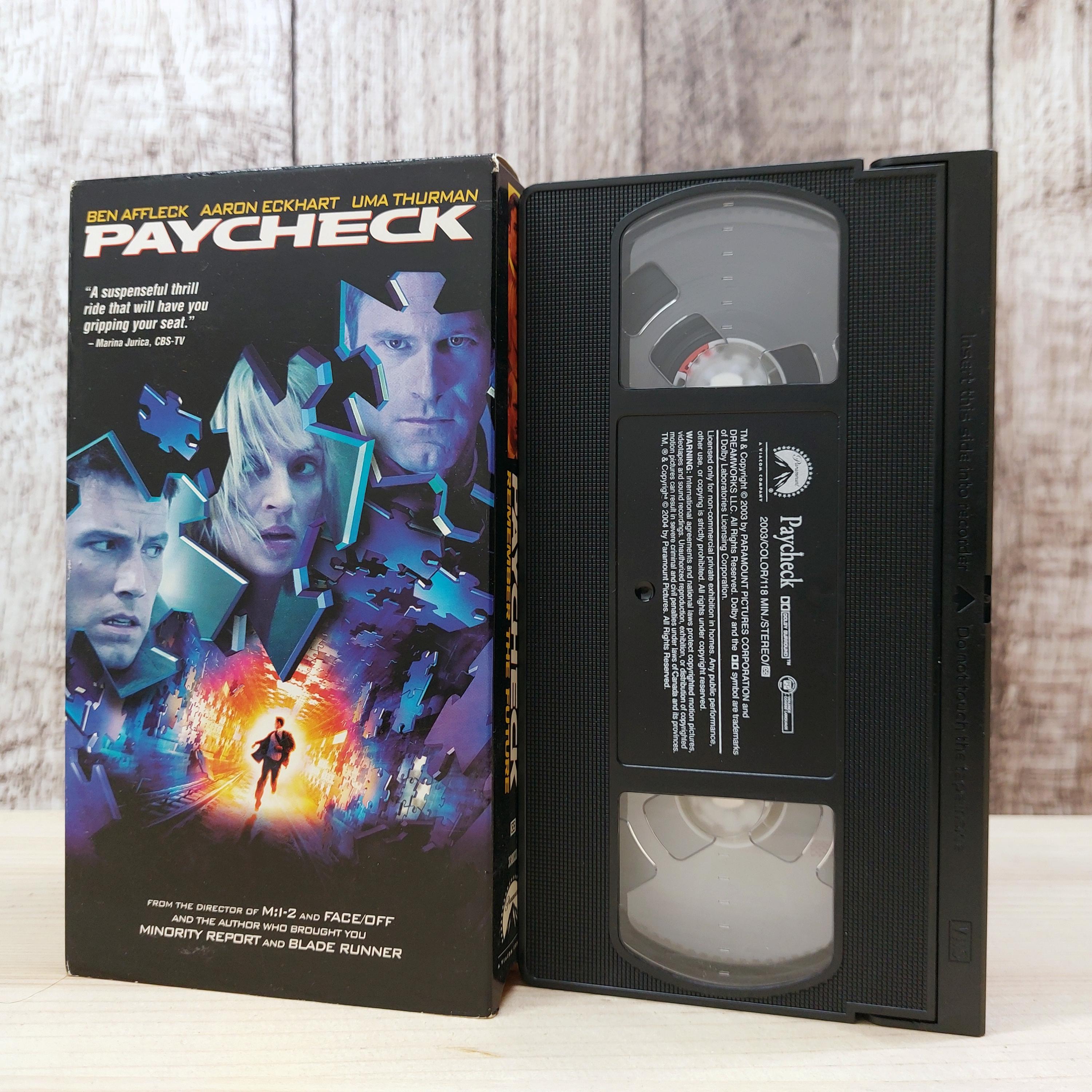 Paycheck (2003) Używana kaseta VHS Kolekcjonerski film z