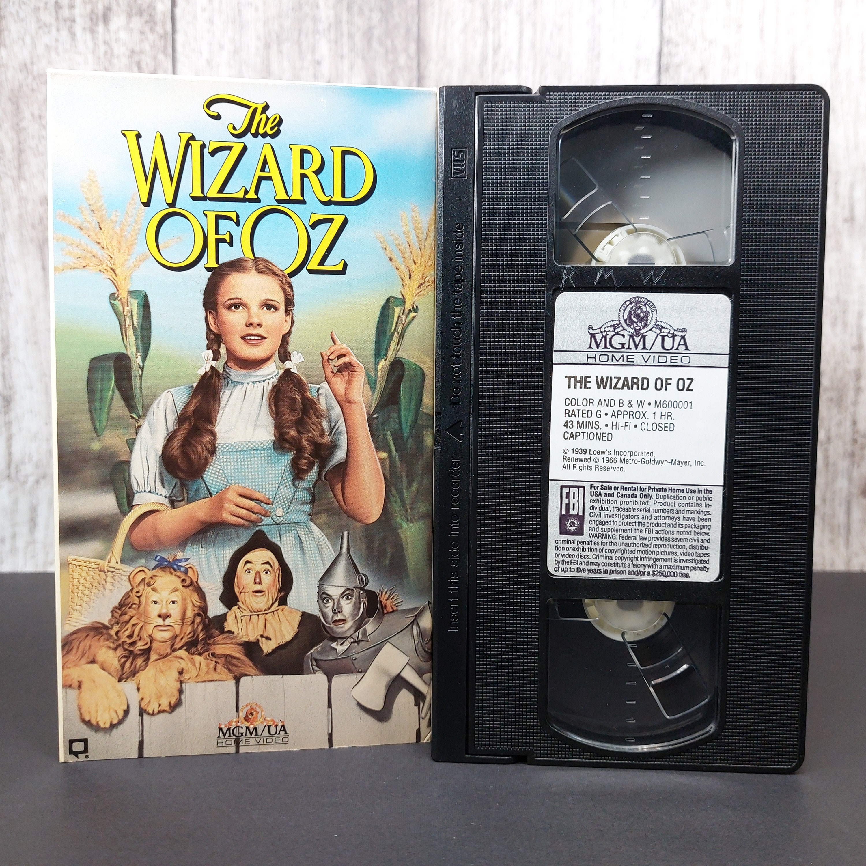 The Wizard of Oz 1939 Used VHS Tape Fantasy Musical Etsy