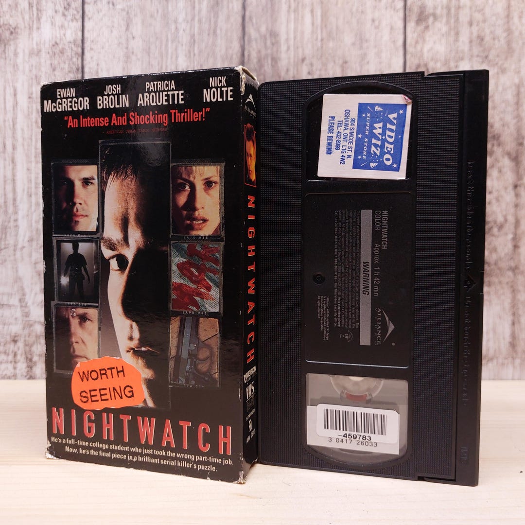 Nightwatch 1997 Used VHS Tape Classic Movie Collectible Etsy Nightwatch 1997 Used VHS Tape Classic Movie Collectible Etsy