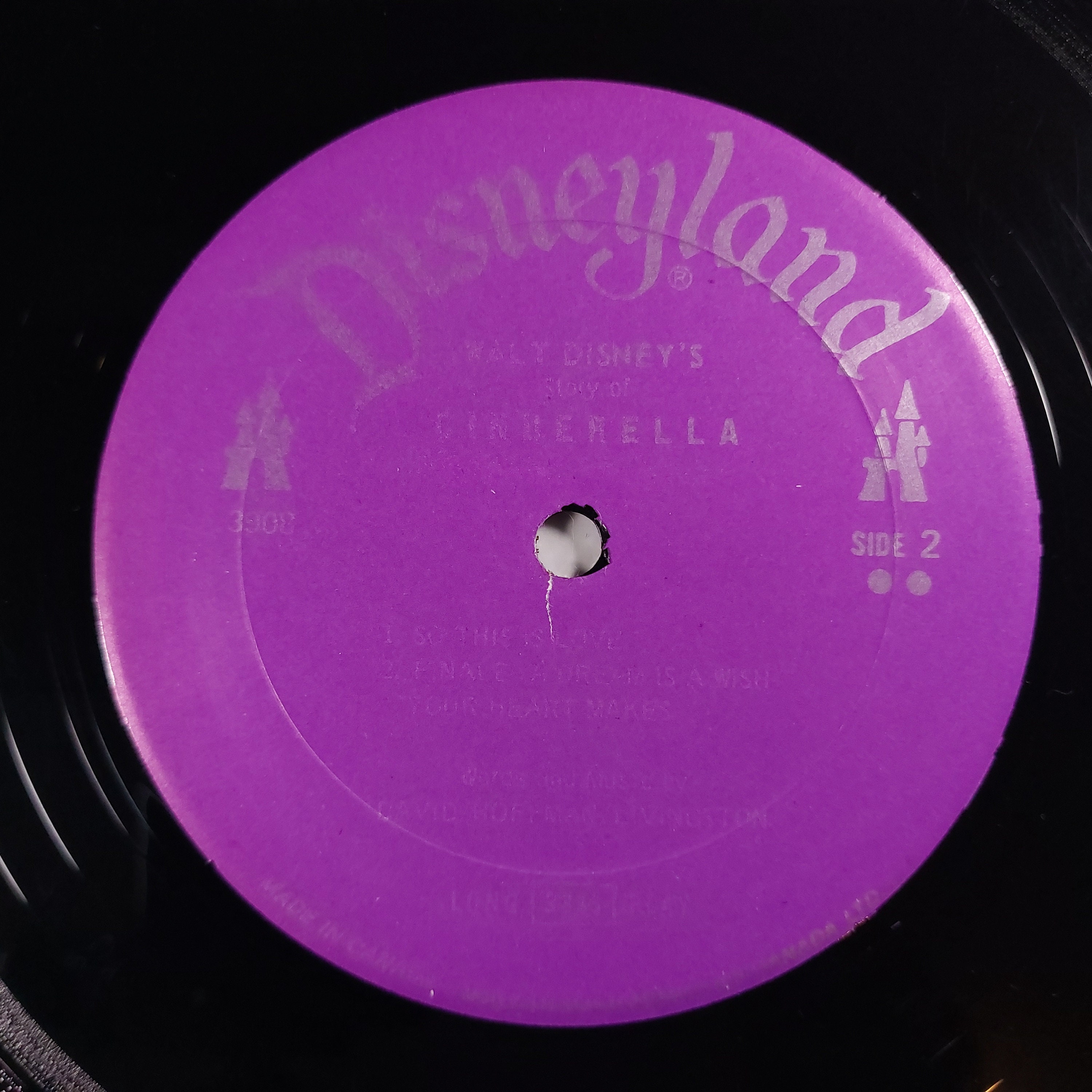 sp盤　レコード　シンデレラ　walt disney SPレコード サウンド・トラック ディズニー映画 「シンデレラ