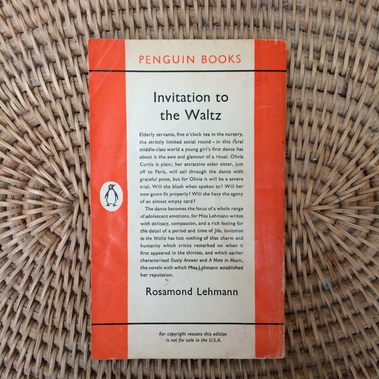 Rosamond Lehmann L Invitation à La Valse Vintage Penguin Triband Invitation to the Waltz Rosamond | Etsy