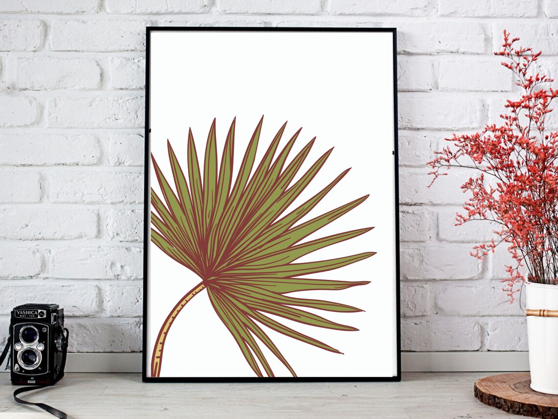 Green Leaf Printable Wall Art
