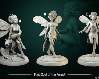 Pixie, Soul of the Forest | Forest Sprite | Nymph | Fae | Fey | Fairy | 32mm, 75mm, and Bust | White Werewolf Tavern