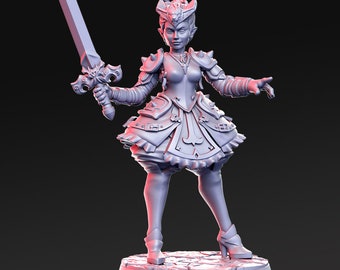 Destiny | Female Paladin | Demon Hunter | Fighter | 32mm | RN Estudio