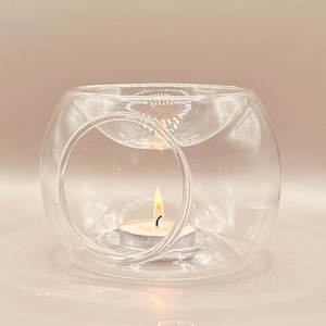Glass oil, wax melt burner, handblown glass oil burner