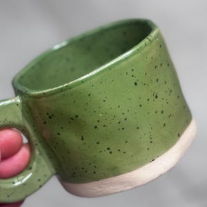 Prachtige, onregelmatige, gespikkelde koffiemokken - het perfecte cadeau voor koffie-/theeliefhebbers (350 ml)