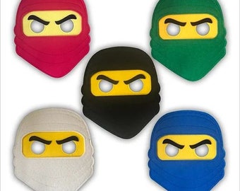 Ninja felt party masks, favours, balloons & banners